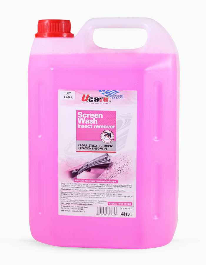 SCREEN WASH INSECT REMOVER 4Lt | Car Care Products Collection